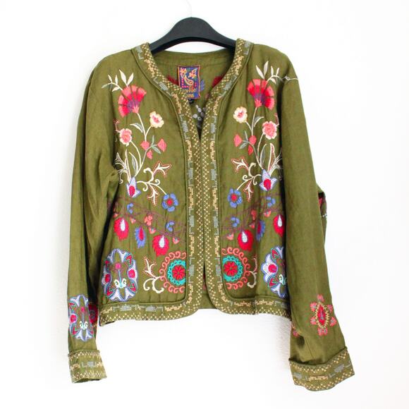 Johnny Was Linen Bolero Jacket Gloria - Picture 1 of 11